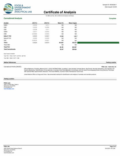 LIVE RESIN BADDER- G.O.A.T. CHEESE