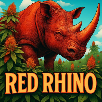 FLOWER-RED RHINO